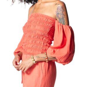 YFB Sunny Yellow Smocked Top